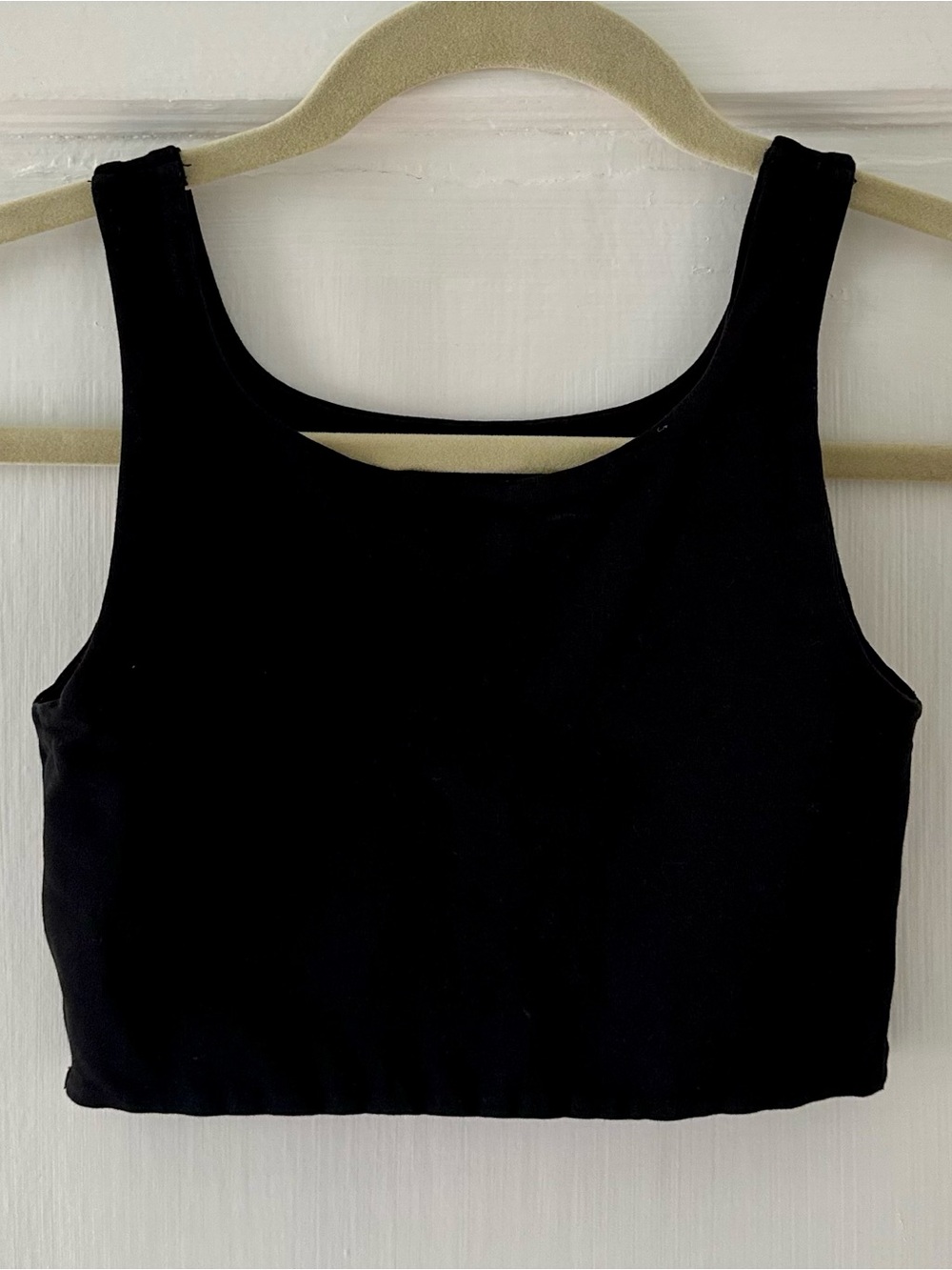 Zara Black Cropped Tank Top